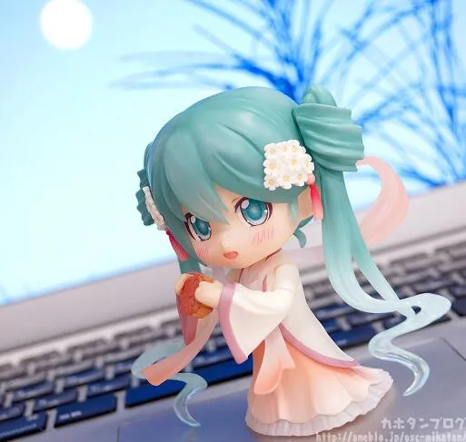 Середина осени moon cake Hatsune Мику Nendoroid Аниме Коллекционная фигурка ПВХ игрушки для рождественского подарка с розничной коробкой