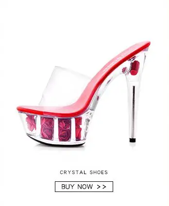 

Shoe Woman Platform Sandals Summer Multicolor Rose Flower Slides Waterproof 15cm Nightclub Sexy High-heeled Shoe Plus-size 34-43