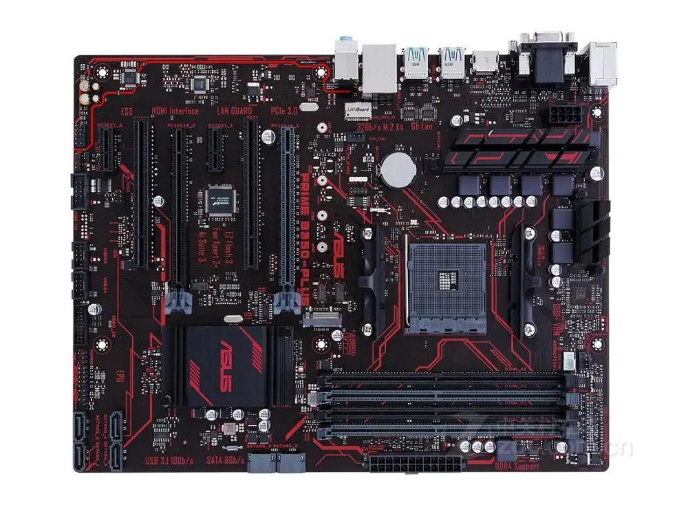 Материнская плата ASUS PRIME B350-PLUS Socket AM4 DDR4 USB3.0 32GB B350 настольная материнская плата