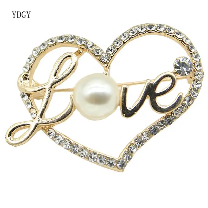 

YDGY Fashion Autumn and Winter New Korean Version of Brooch Water Peach Love Brooch for Men and Women