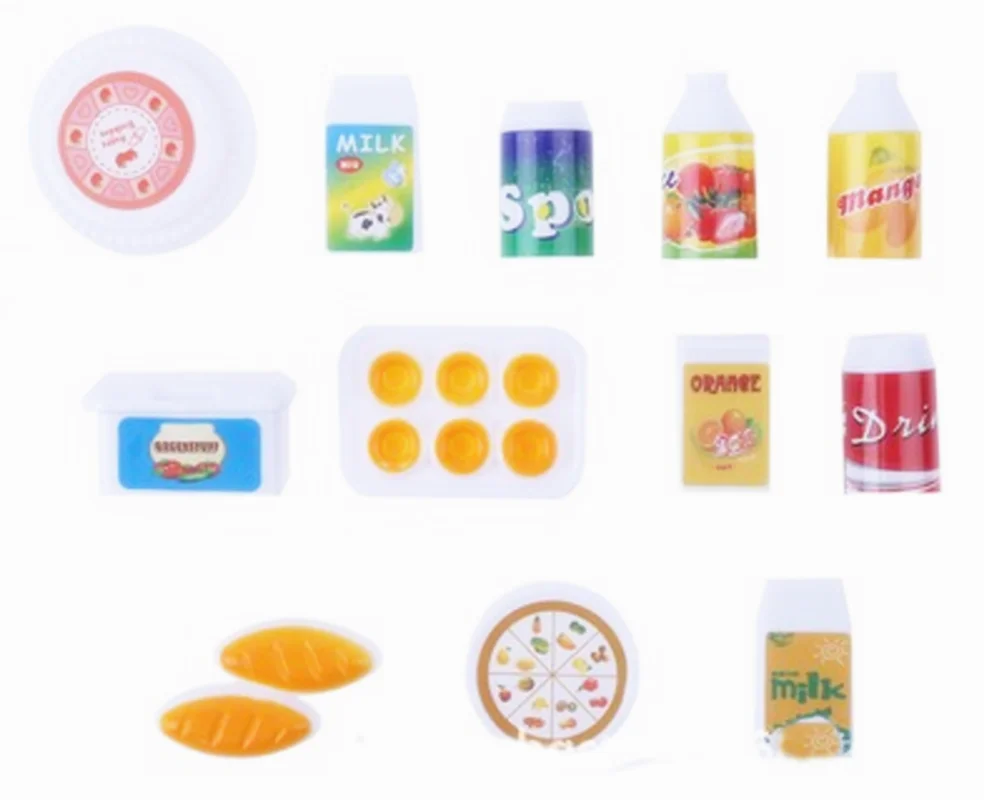 

12pcs/Lot Dollhouse Mini Simulation Food Juice Milk Drink Doll Accessories for Dolls Girls Play House Toy Birthday Gift