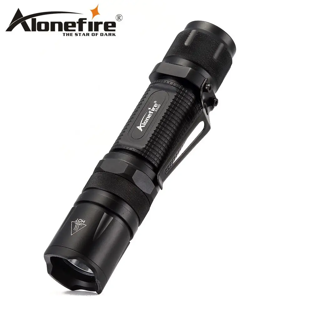 Мощный тактический светодиодный фонарь AloneFire X560 CREE V6, водонепроницаемый фонарь, мигающий фонарь для аккумулятора 18650