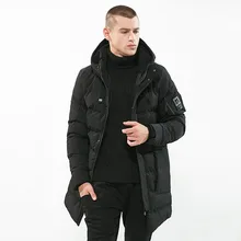 Зимняя куртка мужская с капюшоном и воротником casaco masculino хлопковое Стеганое теплое пальто 136