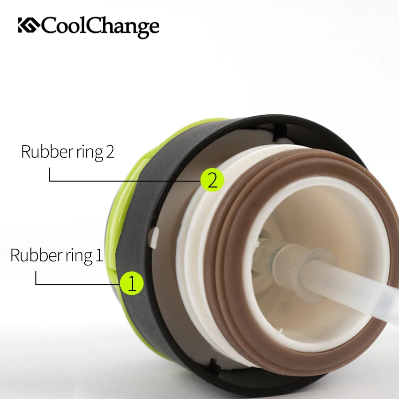 Портативная велосипедная бутылка CoolChange из нержавеющей стали для езды на
