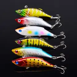 6 шт. LINGYUE блесна для рыбалки VIB Crankbait Жесткий Приманки Тонущий широкий профиль Tight Wiggle Y39