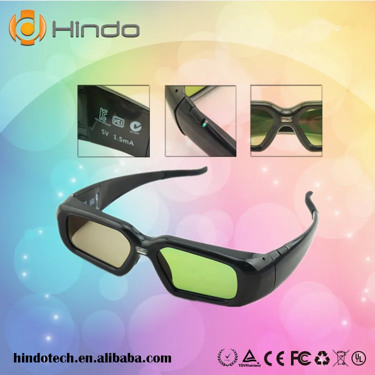 2 шт. DLP Link Активные 3D очки для Optoma BenQ Acer ViewSonic проектор Dell 144 Гц LINK очки|3d glasses|active