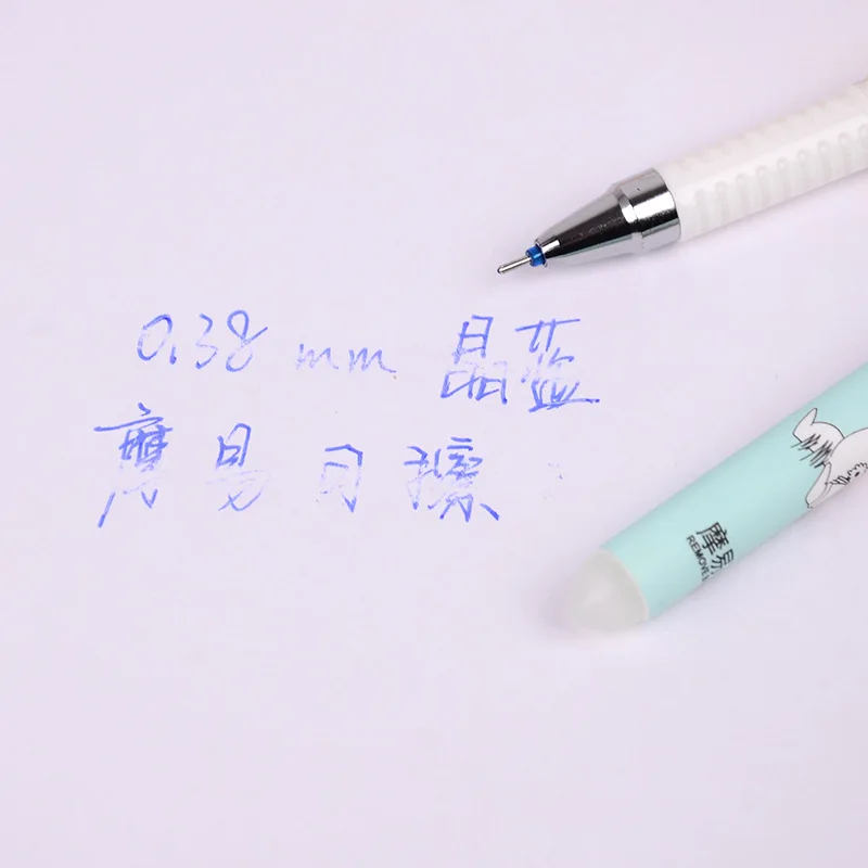 1 шт/ kawaii 0,38 мм стираемая ручка гелевая ручка прекрасный мультфильм кампус комиксы шаблон оригинальность школьные офисные принадлежности для письма ручка