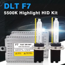 SKYJOYCE 12 в 70 Вт HID комплект DLT F7 70 Вт быстрый запуск HID балласт 5500 к Быстрая яркая HID Лампа H1 H3 H7 H8 H9 H11 9005 9006 D2H 9012