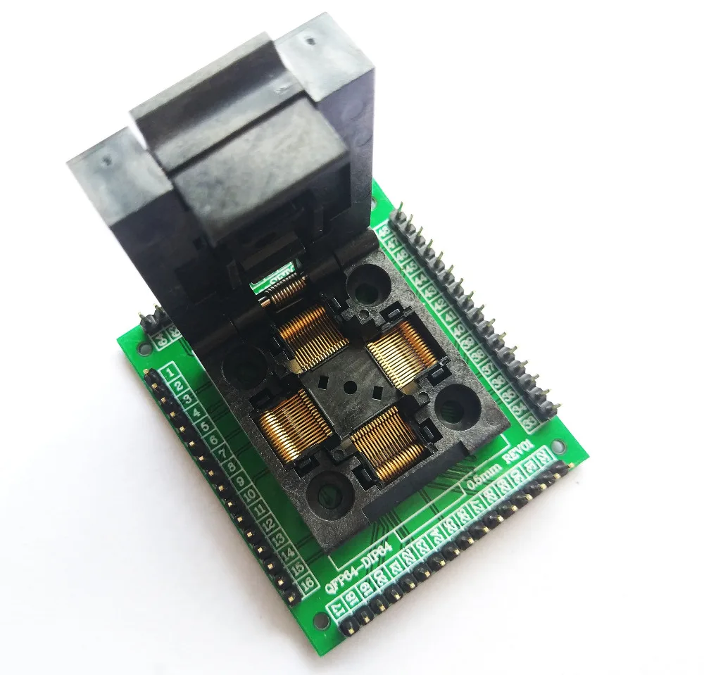 TQFP64 lq64 QFP64 переходник для розетки программатор IC чип тестирование сиденья STM32