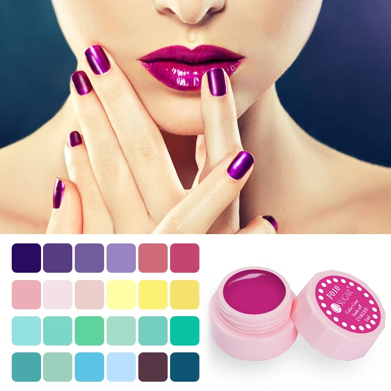 

UR SUGAR Gel Nail Polish Long Lasting Nail Gel Varnish Glitter Colors DIY UV Soak Off Manicure Nail Gel Lacquer