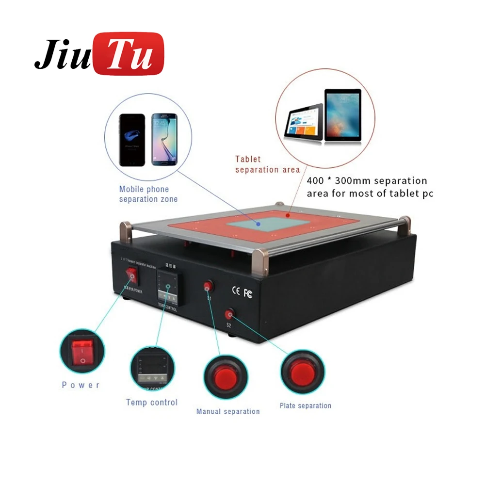 Máquina separadora de pantalla LCD de vacío incorporada 2 en 1 para reparación de iPad, iPhone y PC de mesa (4)