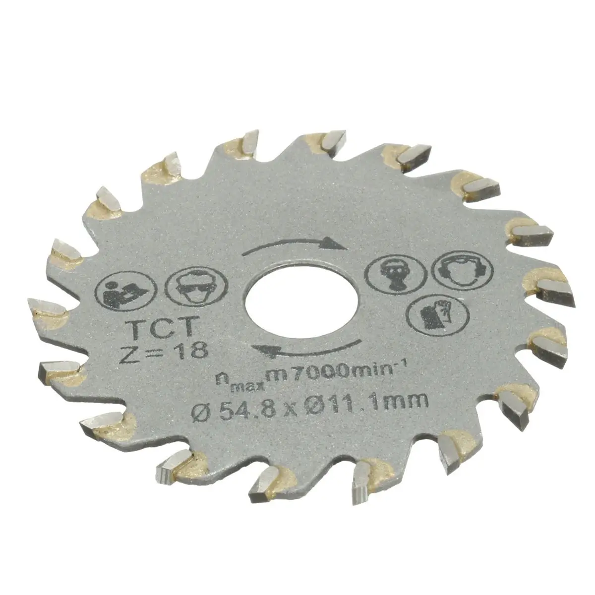 

budazhe 1PC Circular TCT Saw Blade 18 Teeth 54.8mm Dia Fits Concrete Cement Wood Cutting Tools High Quality