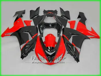 

Red black Fairings For Kawasaki Ninja ZX10r 2006 2007 06 07 Best quality Injection molded Fairing kit x135