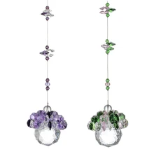 1" вырезанный Кристалл 40 мм шар освещение Ловец солнечных лучей хрустальный кулон для хрустальной Люстра В Форме Призмы часть красивое свадебное украшение