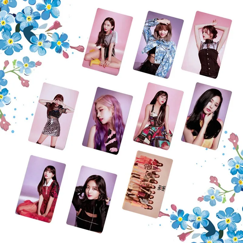 10 шт./компл. K pop дважды Новый Ablum Да или да наклейки для карт Модные прозрачные