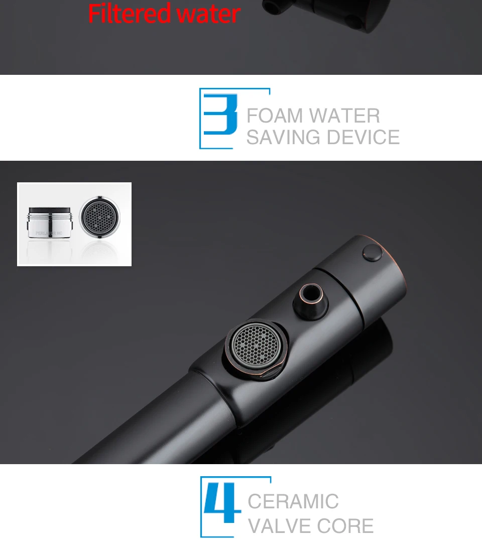 High Quality black kitchen faucet