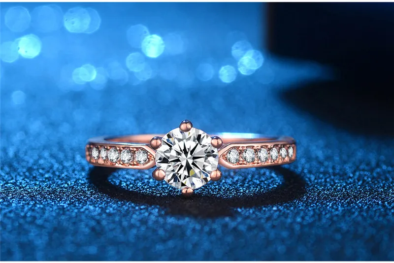 DODO Vintage Rose Gold Color Rings AAA Crystal anillos Jewelry Ring Antique Wedding Engagement Women Bijoux Wholesale Gifts YR59 (6)