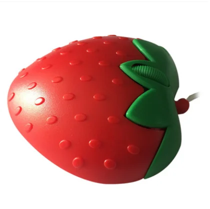 Новая мода Милая Красная клубника оптическая USB светодиодный Проводная игровая мышь для ПК ноутбука компьютера