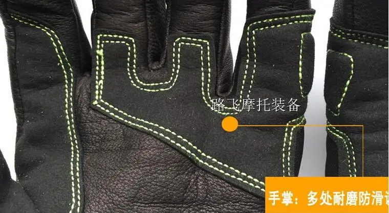 Новинка Аутентичные французские LAFIRE Росомаха мотоциклетные перчатки Рыцари мотоциклетные кожаные перчатки для бега 2 цвета и 3 размера