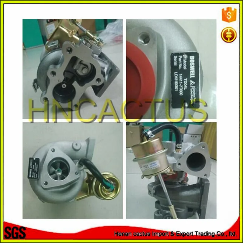 

TD04L turbocharger 14411-7T600 D22 Navara Pickup QD32 3.2L