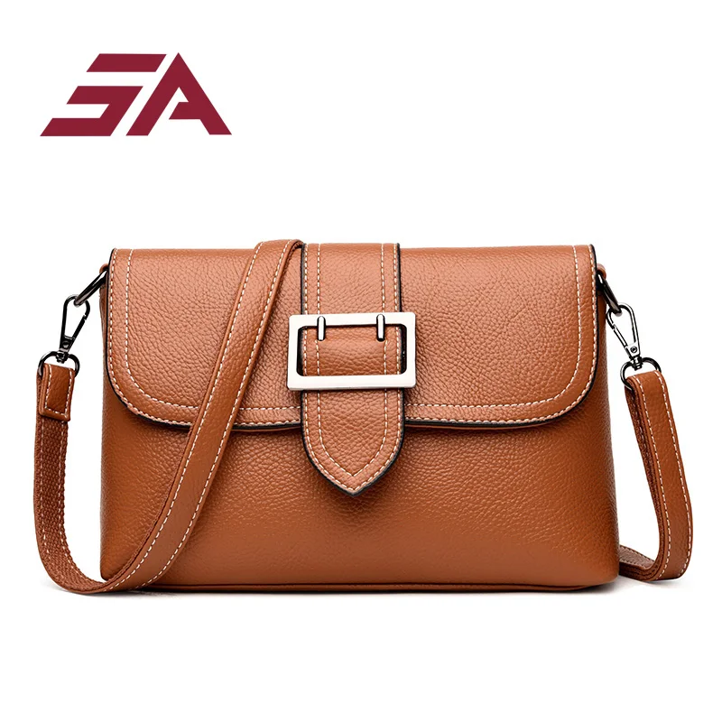 

SA 2018 flap bag simple Style Women pu Leather Handbags sac a main female fashion crossbody shoulder Bags Designer small
