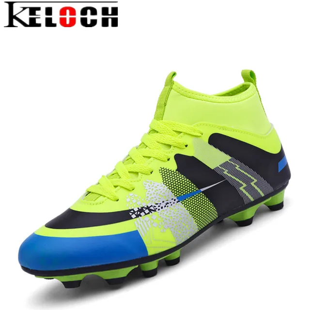 Keloch Men High Ankle Soccer Shoes Football Boots Men Soccer Cleats