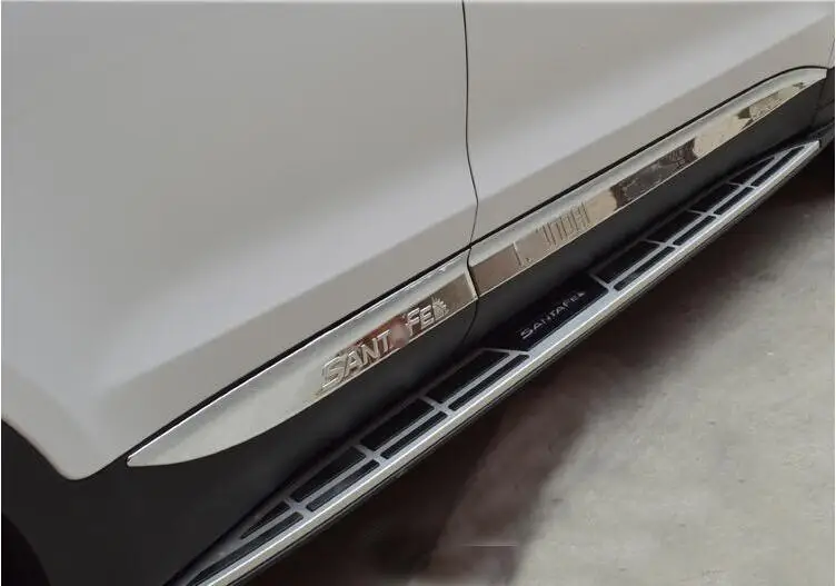 ABS хром автомобиля Боковая дверь тела протектор молдинг крышка Накладка для hyundai Santa Fe IX45 2013