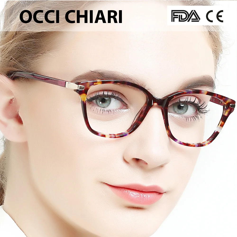 OCCI CHIARI Италия дизайн Деми ручной работы прозрачные линзы очки рецептурные линзы медицинские оптические очки женские прозрачные