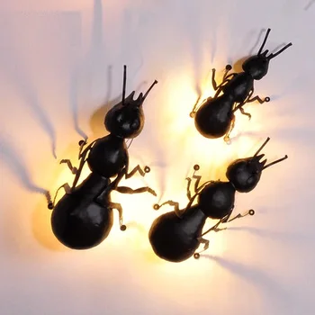 

Simple Creative Iron Insects Wall Sconce Modern LED Wall Light Fixtures For Bedroom Bedside Wall Lamp Home Lighting Lampara