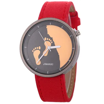 

2020 New Arrival Rushed Explosive Footprints Hand Chain List Fast-selling Women's Jeans With Watches Fashion Watch