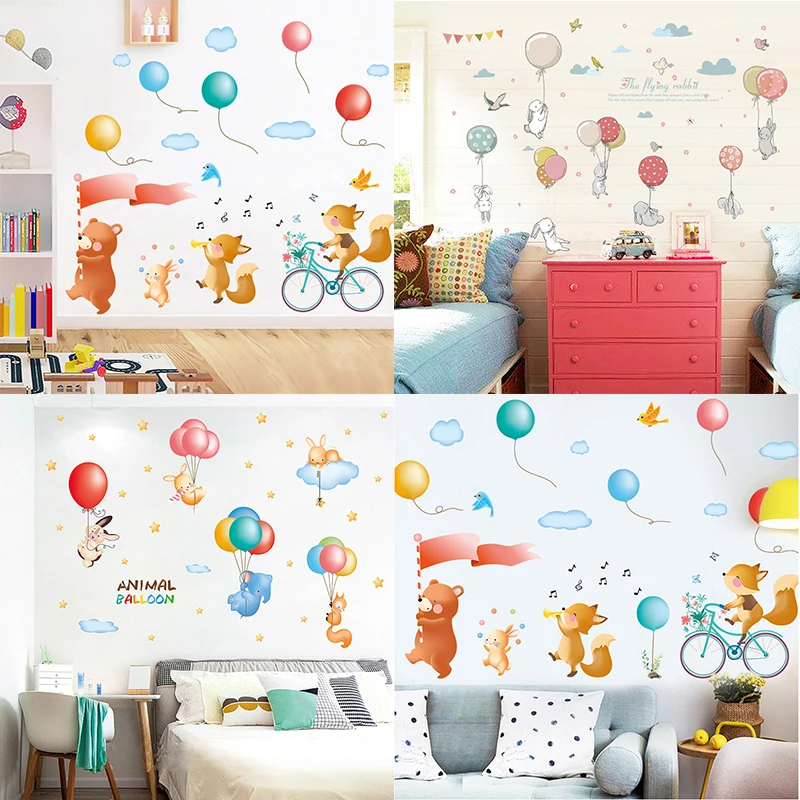 

Zs Sticker Balloon Wall Stickers Children Room Home Decor Balloon Vinyl Kids Room Decal Baby Room Nursery Decor