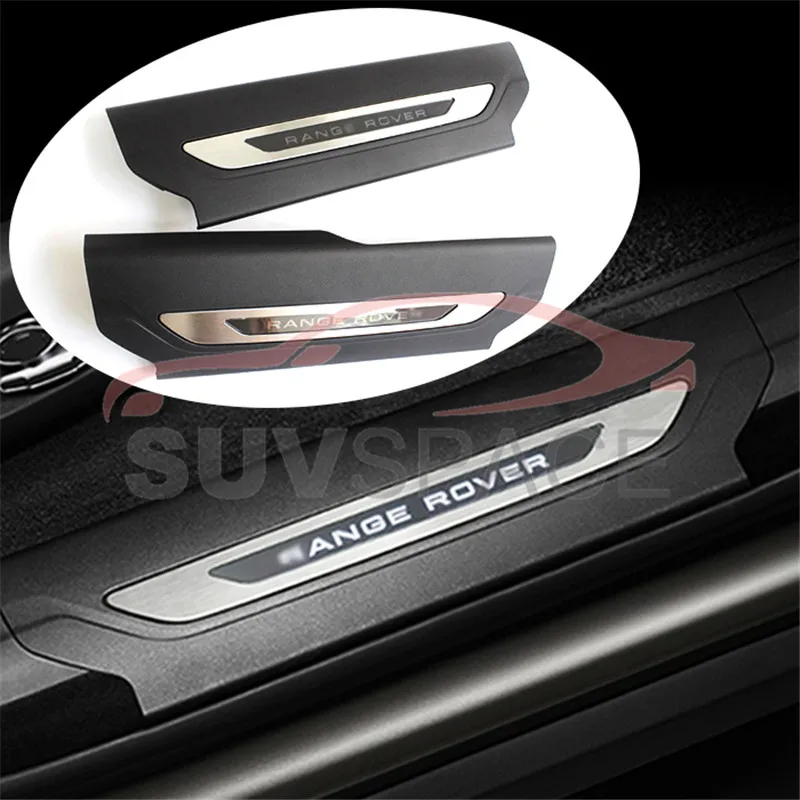 Us 199 0 Fit For Land Rover Range Rover Velar Led Inside Interior Door Sill Cover Trim Scuff Guards 2pcs 2018 In Nerf Bars Running Boards From