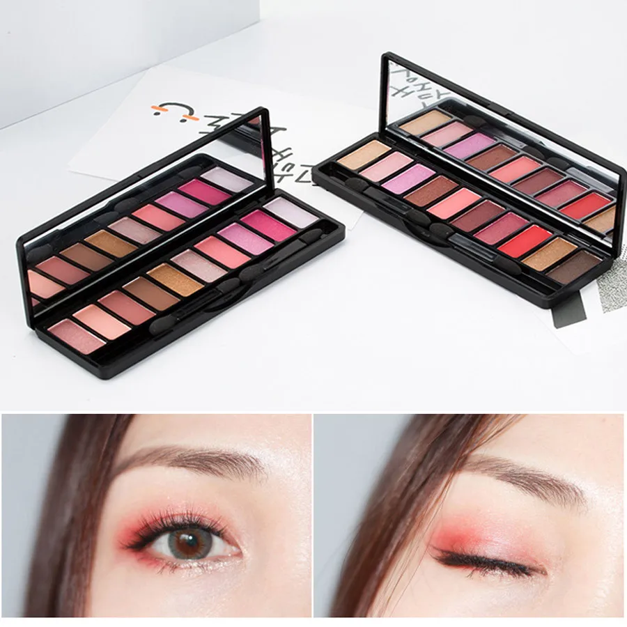 MayCreate Eye Shadow Palette Shimmer Matte Eyeshadow Palette Natural Makeup Brush Professional Cosmetics 10 Colors Per 3