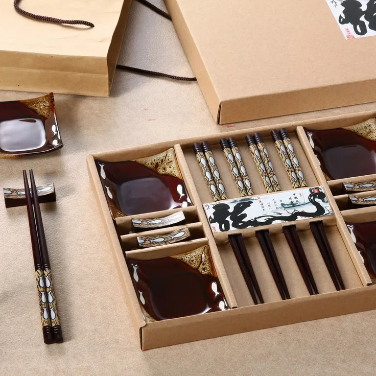 Buy Gift Chopsticks Set 4 pairs of chopsticks + 4 rest