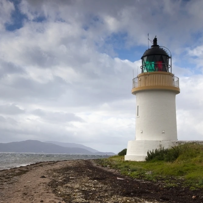 A Lighthouse Along The Coast; Ardgour Argyll Scotland Poster Print (38 x 24)