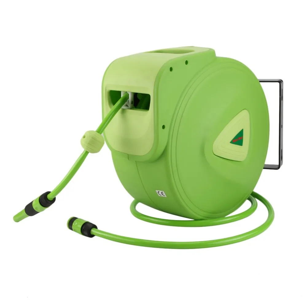 

Space Saving 30M+2M Wall Automatic Retractable Water Drum Hose Reel Flexible Auto Rewind Garage Garden Tool Car Washer