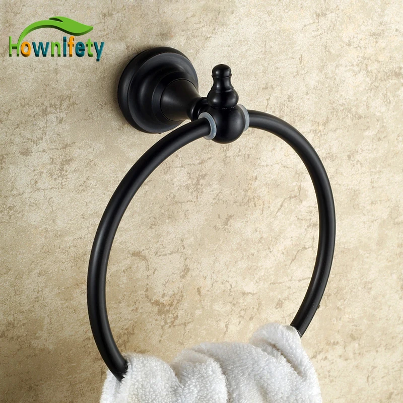 Traditional Oil Rubbed Bronze Bathroom Towel Ring Wall Mount Towel