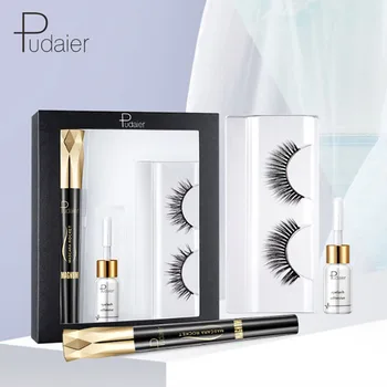 

New Mascara Set 4D Silk Fiber Eyelash Volume Lengthening Black Eye Lashes Extension Makeup Ink Rimel Waterproof Mascara Kit