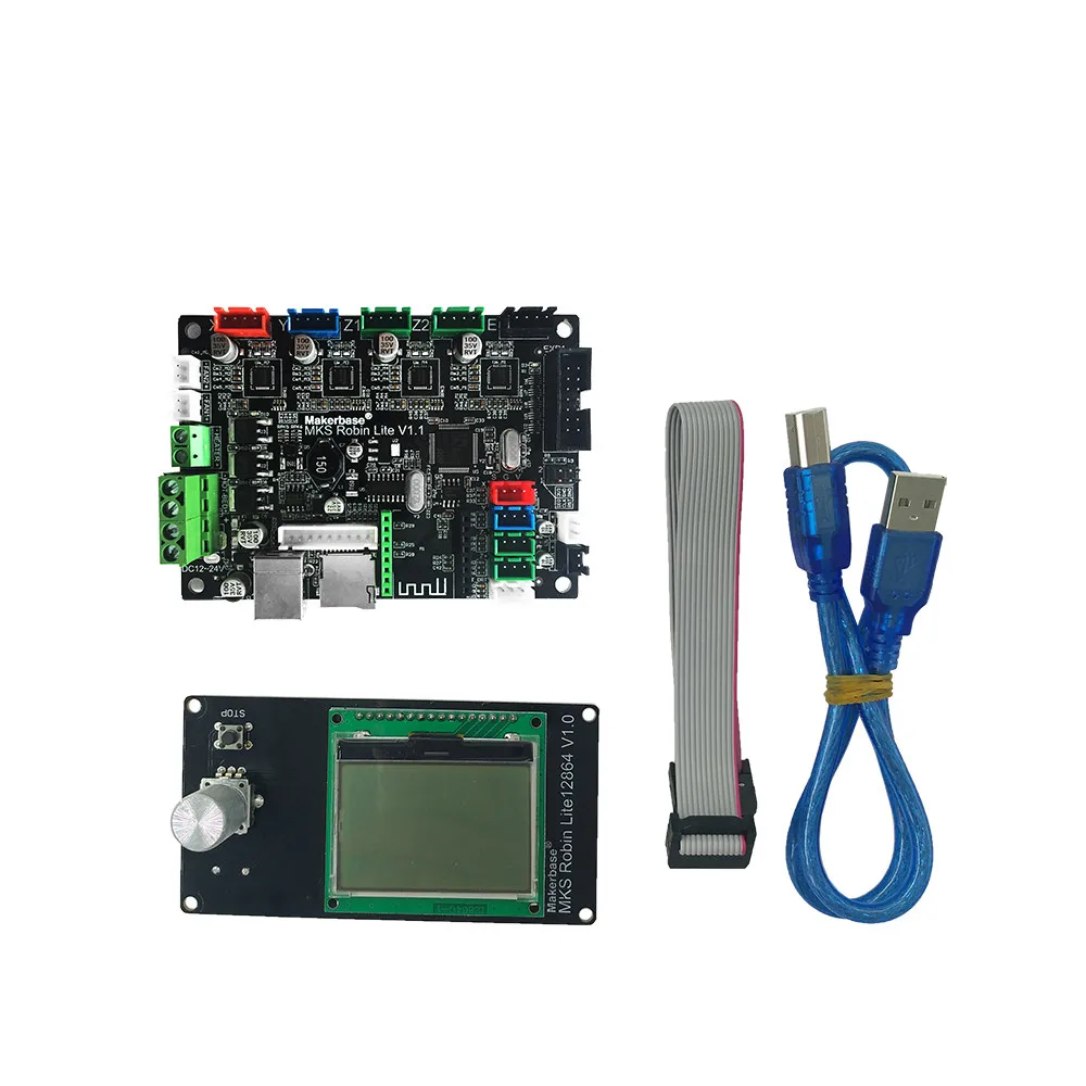 3D принтер доска STM32 MKS Робин lite материнская плата с ЖК дисплеем закрытого