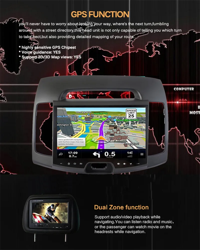 Clearance Roadlover Android 8.1 Car Multimedia Autoradio For Hyundai Elantra 2015 Stereo GPS Navigation Magnitol 2 Din Player Video NO DVD 20