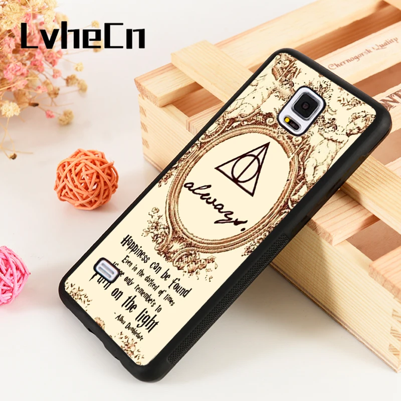 

LvheCn S3 S4 S5 Phone Cover Cases For Samsung Galaxy S6 S7 S8 S9 egde plus Note 4 5 8 9 Harry Potter Marauder Map Train Ticket