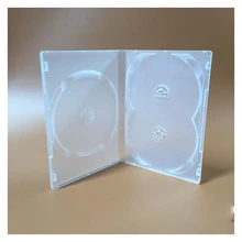 2 шт 3DVD прозрачный мягкий пластиковый чехол 190X135X14 мм удерживайте вставку/3 диска