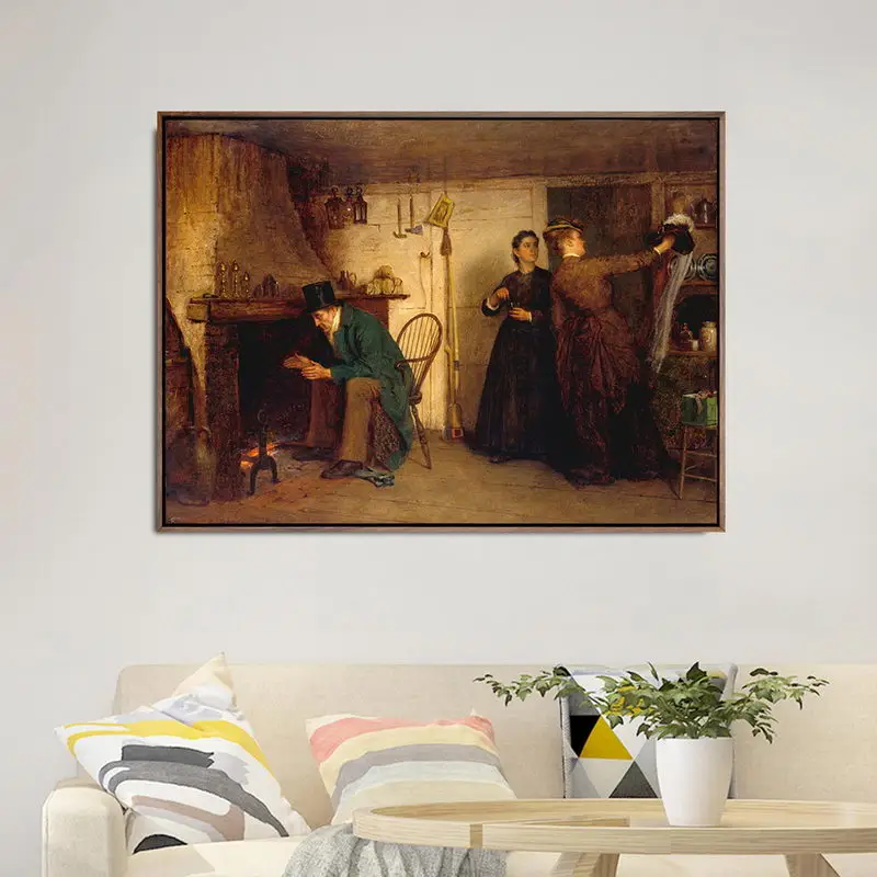 홈 데코레이션 아트 월 그림 거실 포스터 프린트 캔버스 회화, 아메리칸 이스트 맨 존슨
