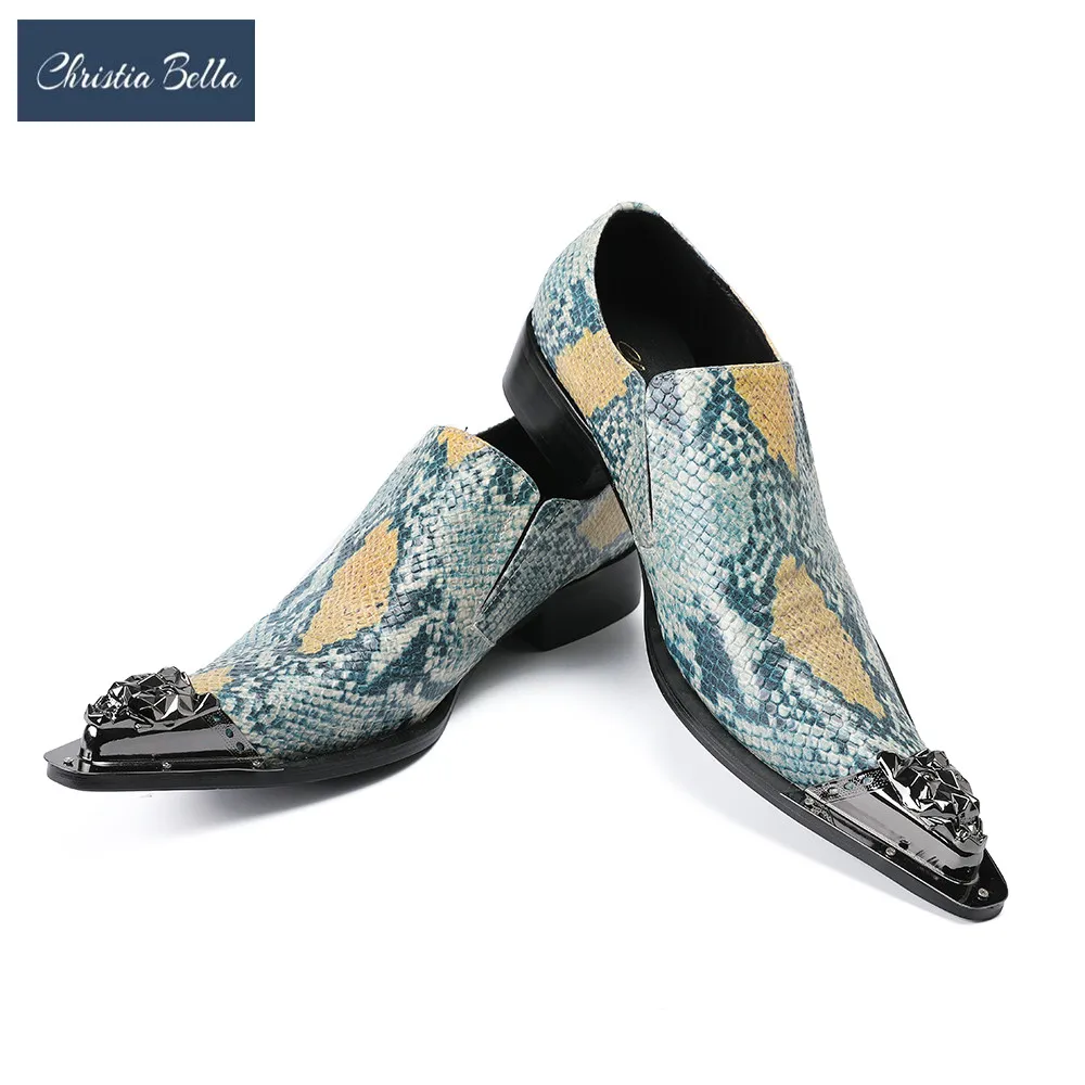 Christia Bella Handmade Oxfords Alligator Crocodile Leather Shoes Men Fashion Lace-Up Dress Shoes Business Style Wedding Shoes Christia Bella Handmade Oxfords Alligator Crocodile Leather Shoes Men Fashion Lace-Up Dress Shoes Business Style Wedding Shoes