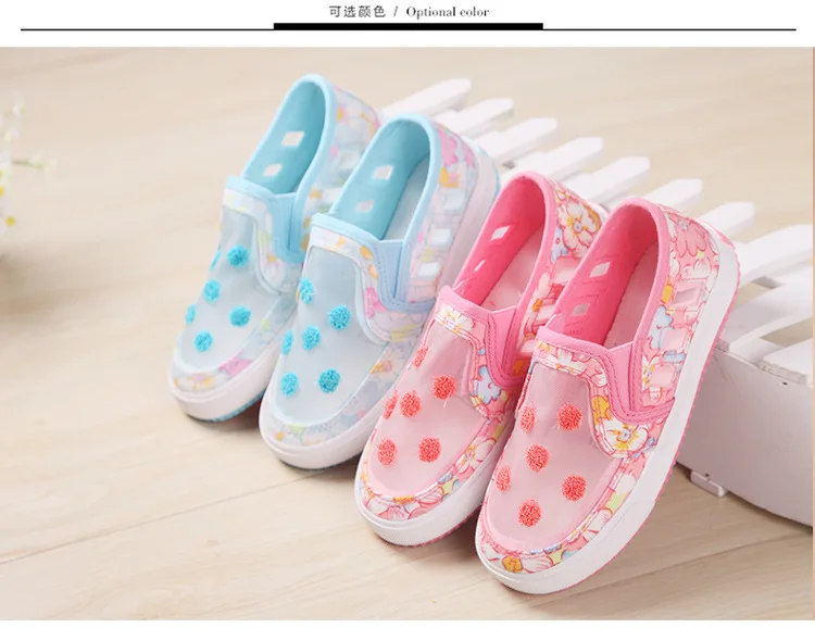 Сезон: весна–лето Новые Детские's Обувь Детские корейские Обувь с дышащей сеткой обувь для девочек