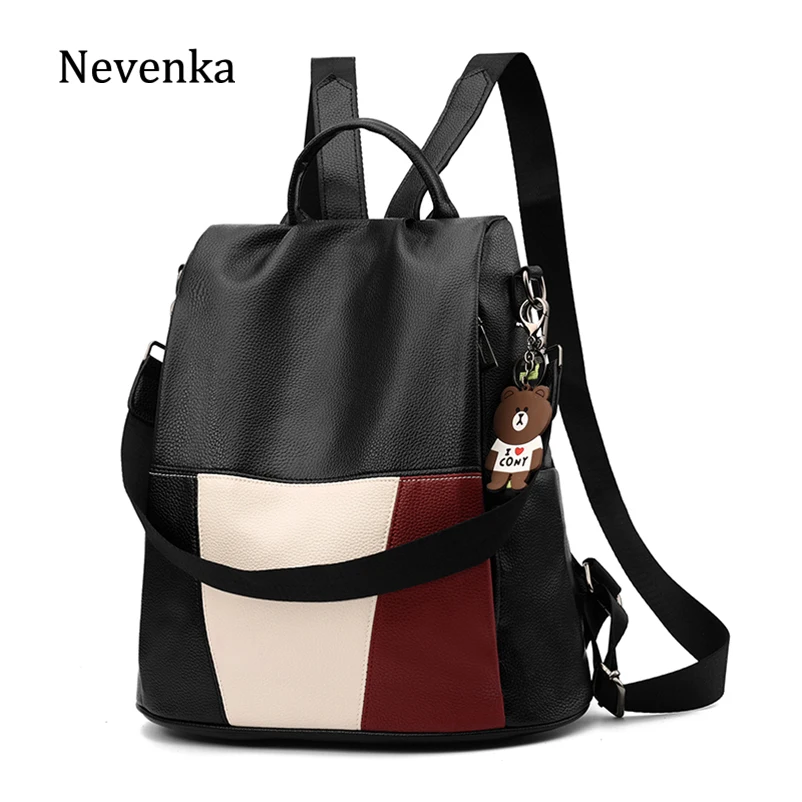 

Nevenka Leather Backpack Women Travel Backpacks Female Anti Theft Backpacks Girls Backpack School Bag for Teenage Girls Bag 2019