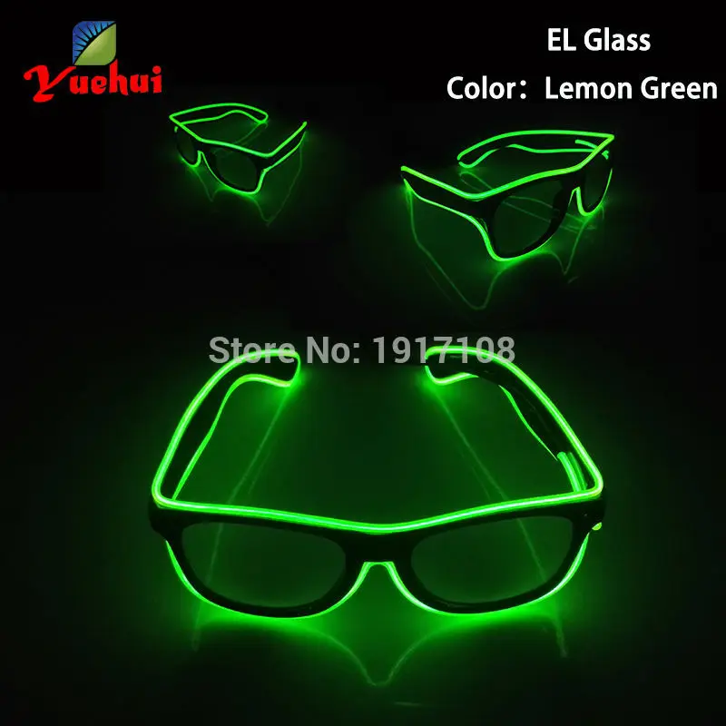 

with DC-3V Steady On Inverter 10 Color Flashing El Led Glasses Luminous Party Lighting Colorful Glowing Classic For Cosplay