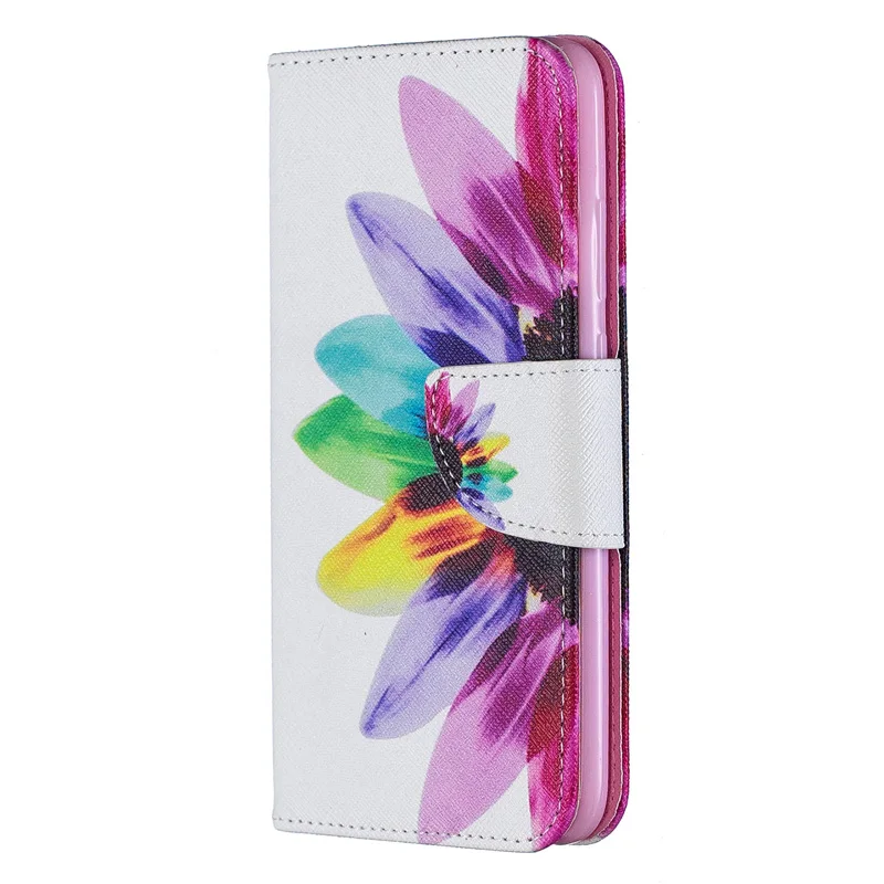2019 окрашенный чехол из искусственной кожи для huawei P Smart Z Plus кошелек Honor 10 9 20 Lite 10i 20i