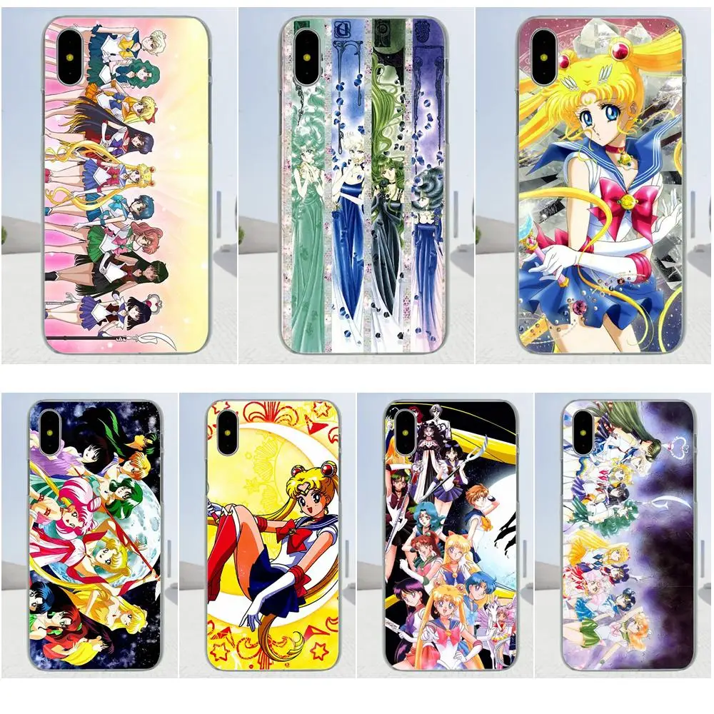 

Soft Rubber Shell Phone Case For Huawei Mate 7 8 9 10 P7 P8 P9 P10 P20 P30 Lite Plus Pro 2017 Sailor Moon Characters