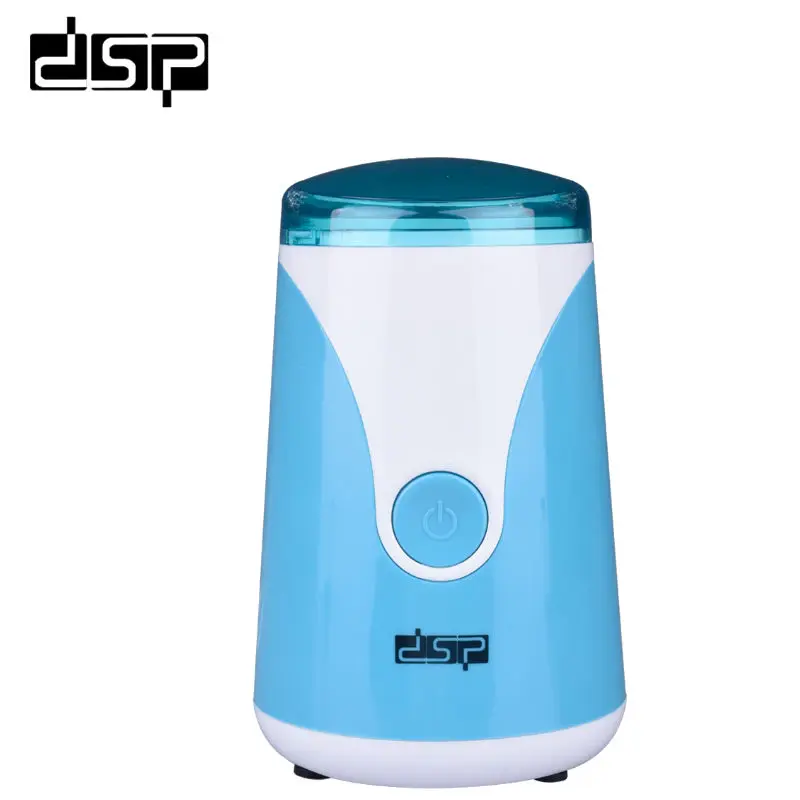 DSP Home Fast and Effective Grinding Electric Coffee Bean Grinder Bean Grinder 220-240V 200W - Цвет: Синий